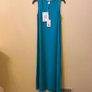 Teal Sleeveless Maxi Dress - NEW